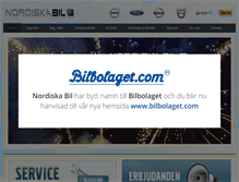 Tablet Screenshot of nordiskabil.se